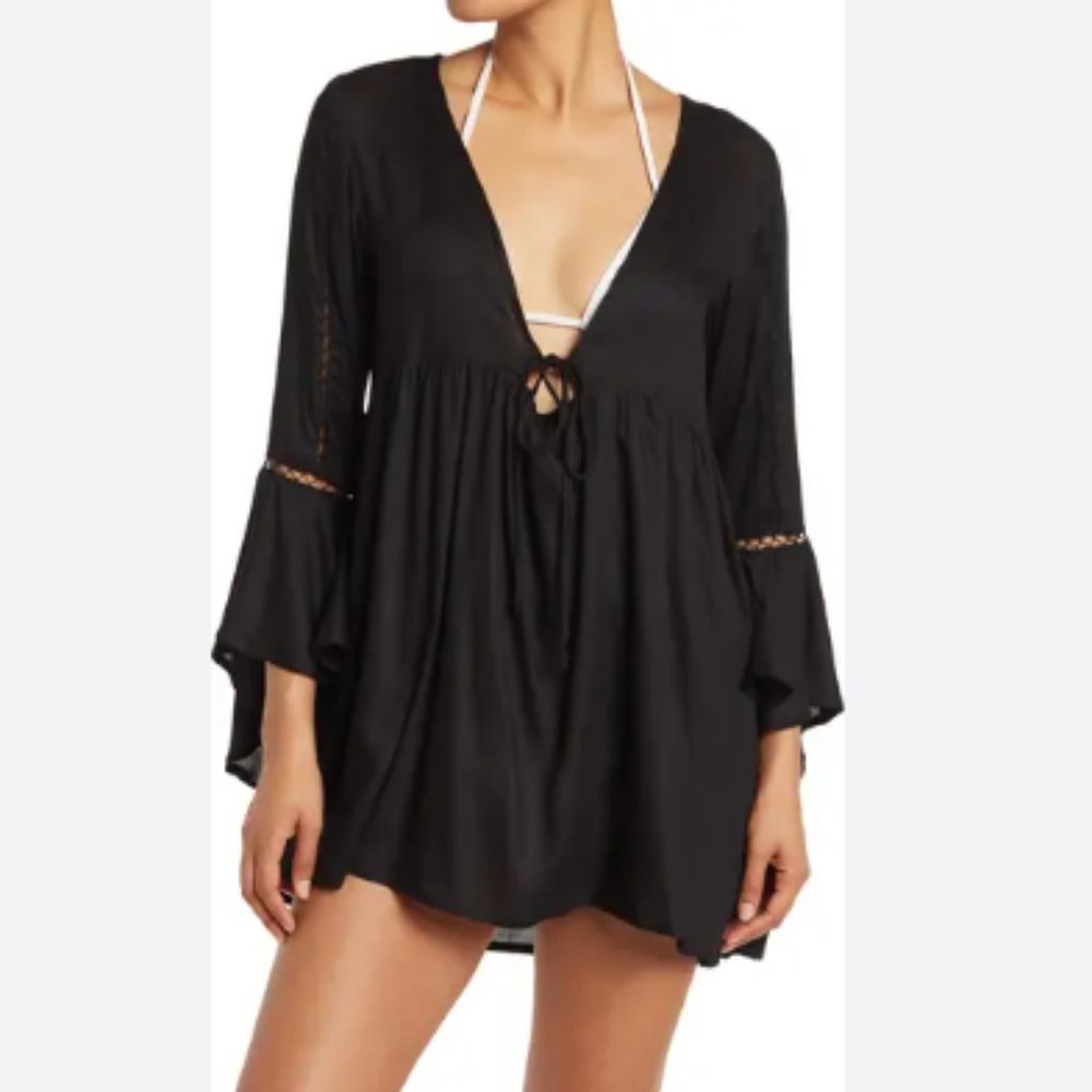 BOHO ME Lace Inset Tunic